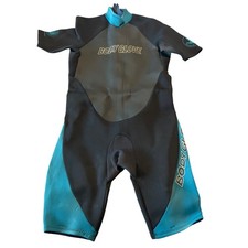 Body Glove Mens Short Sleeve Spring Suit Wetsuit Black Teal Blue Size XL