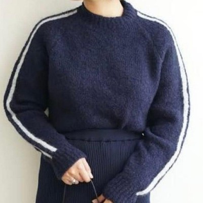 Paloma Wool Line Knit Navy × White M Unused