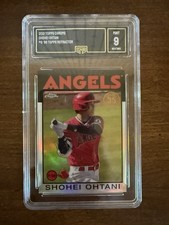 Topps Chrome 2021 Shohei Ohtani #86BC-9 1986 Refractor GMA 9 Angels Baseball