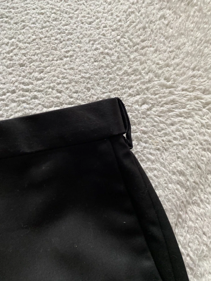 Pantalones rectos Haggar Performance Cool 18 calce clásico para hombre negros talla 42 x 29 Foto 4 de 4