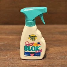 Vintage 1998 Banana Boat Quik Blok Sunscreen Sunblock Spray SPF 25+