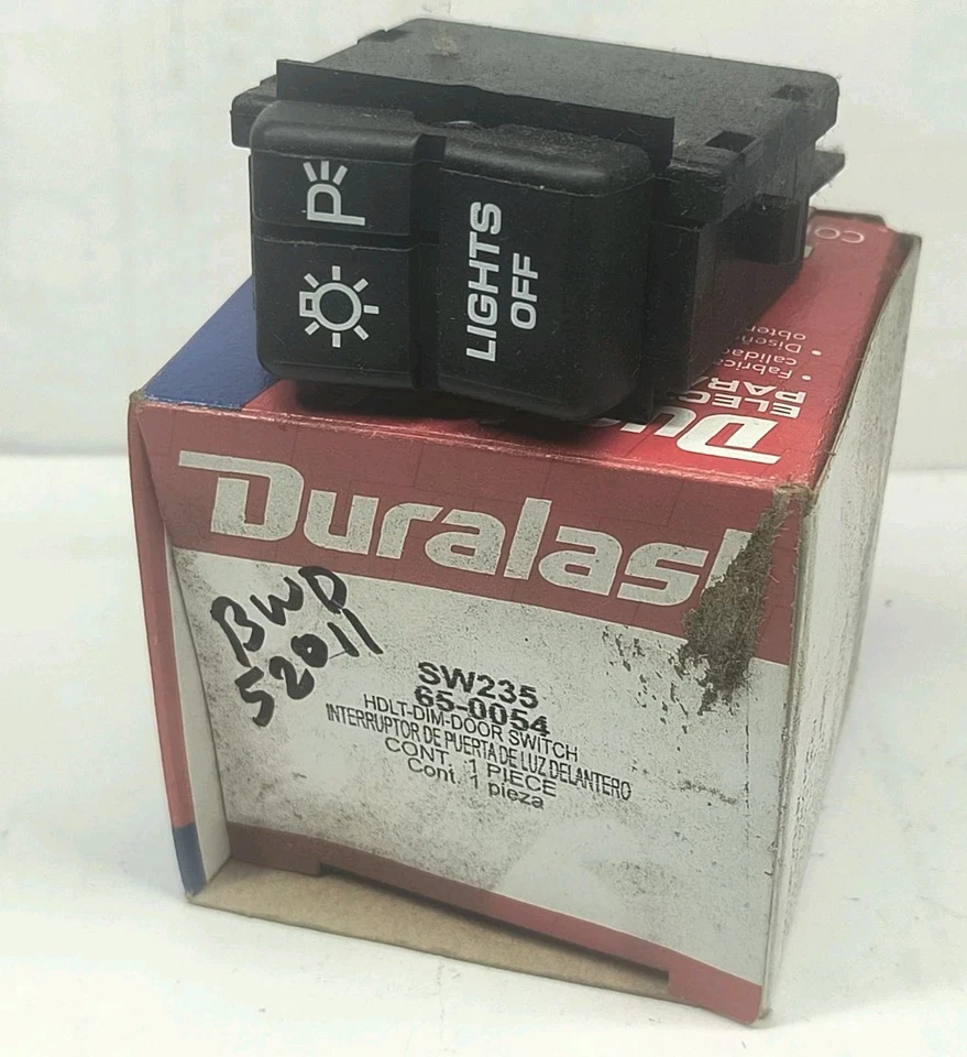 82-84 FIREBIRD TA Formula GTA Headlight Head Lamp Switch Black 52011 SW235 DS294 - Image 4 of 4