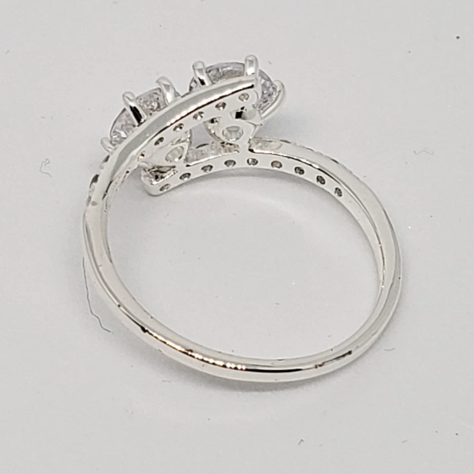 Anillo Charter Club de joyería para mujer placa de plata fina circón cúbico plata 9 Foto 4 de 4