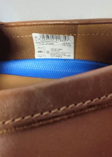 Clarks Men's Markman Plain Driving Style Loafers - Dk Tan - Sz 10M - w/ Defect - Picture 2 of 8
