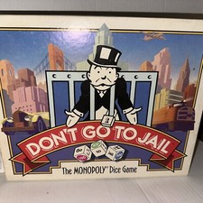 Don't Go To Jail Monopoly Dice Game Complete Parker Brothers 1991 Complete