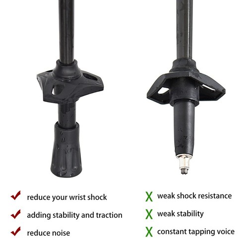 Essential Accessories for Hiking Trekking Pole Tip Protective Covers Set of 4 - Picture 10 of 11