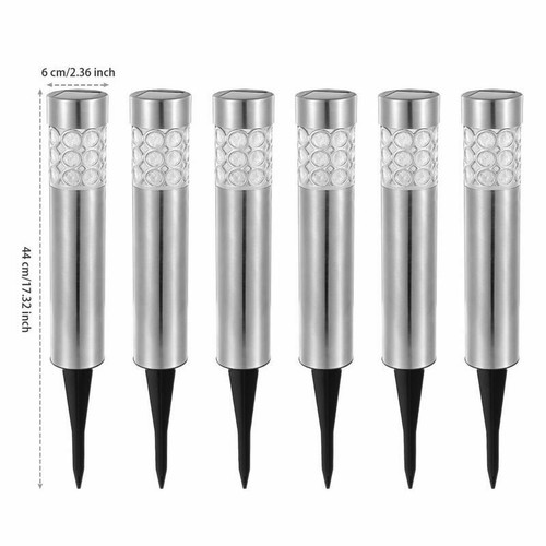 6 Pack Outdoor Solar Light Waterproof RGB Garden Lamp Landscape Lawn Décor Light - Picture 9 of 9