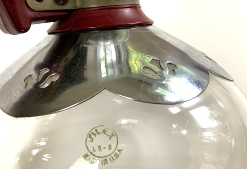 Vintage Pyrex LK-8 Glass Coffee Pot Percolator with Bakelite Handle Silver Plate - Picture 9 of 11
