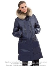 Goose Down Coat Jacket Parka Raccoon Fur Sz Xl Us 12 14 Eu 46 $895 Пуховик Енот