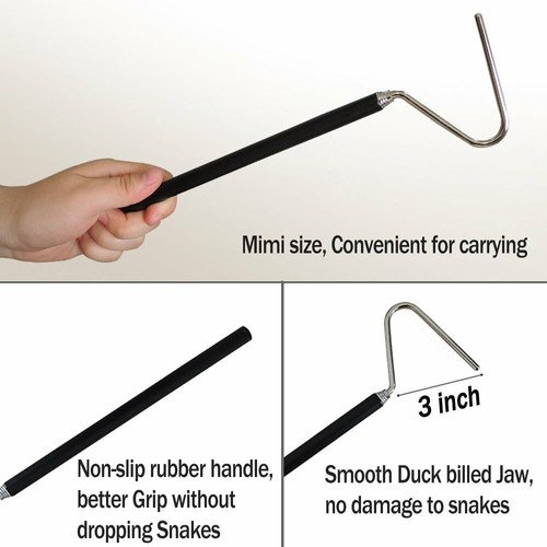 Mini Snake Hook Telescoping Reptile Grabber Stick Feeder Handling Catcher Pole - 第 9/11 張圖片