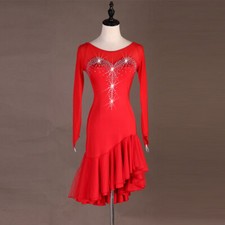 2026 Ballroom Women's Latin Rumba Tango Salsa Samba Competition Dance Dress 223