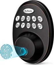 Biometric Electronic Keyless Entry Door Deadbolt Lock Fingerprint with Keypads