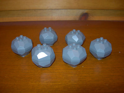 Lego Boulder Rock Set of 6 Castle Mine City Layout Train Car My Own 9V RC Town 