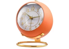 Analog Alarm Clocks,Retro Backlight Cute Simple Design Small Desk Clock with ...