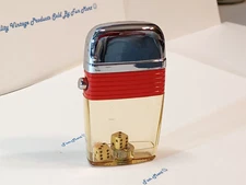 PRISTINE SCRIPTO DICE VU-LIGHTER / Complete, Clean & Works Great!  VHTF  [3685]