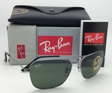 New RAY-BAN Sunglasses CARAVAN RB 3136 004 58-15 Gunmetal Frames G-15 Green Lens