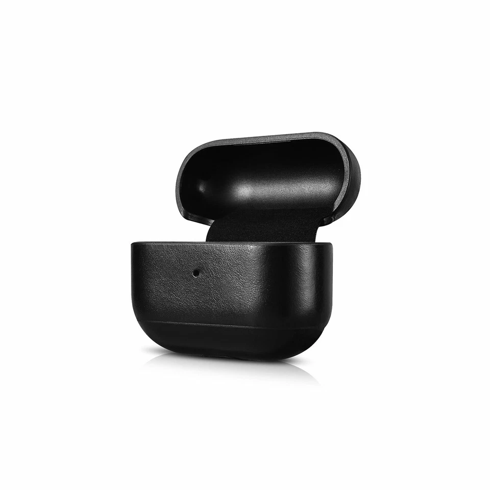 Estuche rígido de lujo original de cuero genuino a prueba de golpes para Apple AirPods Pro 1 Foto 4 de 4