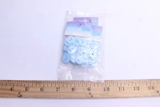 (60-Pk) Blumenthal Lansing Spectrum Cool Round 2-Hole Flat Button Nylon Blue