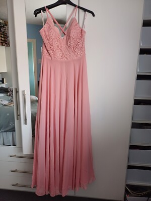 SIZE 12 JJS HOUSE, BLUSH PINK BRIDESMAID/PROM/EVENING