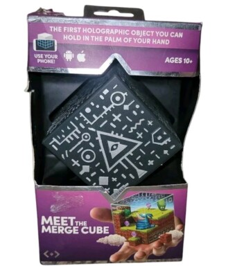 MERGE Cube Augmented Reality STEM Tool Use Your Phone AR/VR Holograms Virtual 
