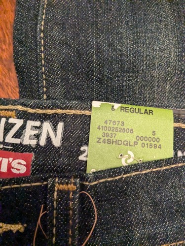 DENIZEN from LEVI'S 216 Skinny Fit Jeans Boy Sz 8 Reg Adjustable Waist Irregular - Picture 8 of 14