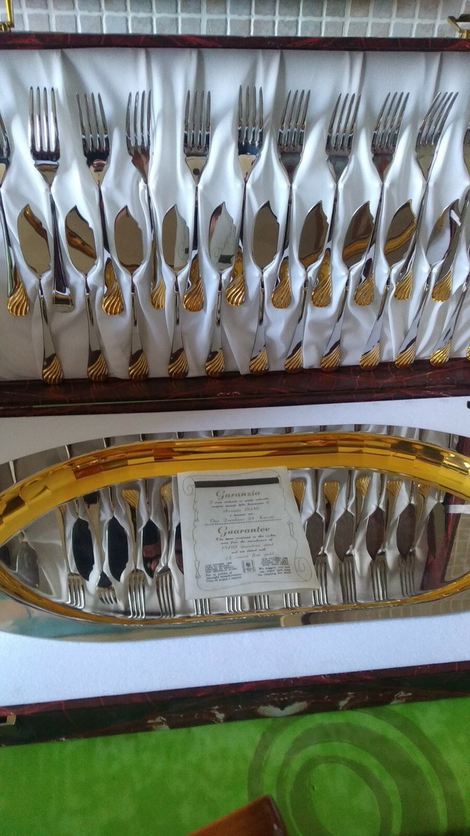 Posate Da Pesce Brasilia In Acciaio Inox 18/10 - Servizio 12 Persone, 24 Pezzi, Fatte In Italia - Foto 12