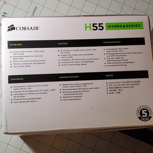 Corsair H55 - Hydro Series liquid CPU cooling kit - New! CIB! - Bild 3 von 6