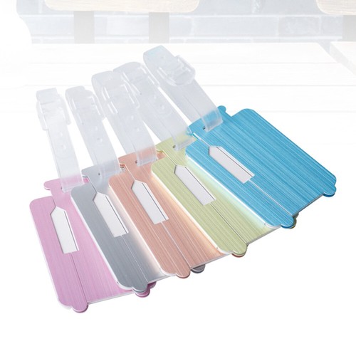 5PCS Fashion Luggage Case Shape Luggage Check Tag Aluminum Travel Luggage - Bild 11 von 11