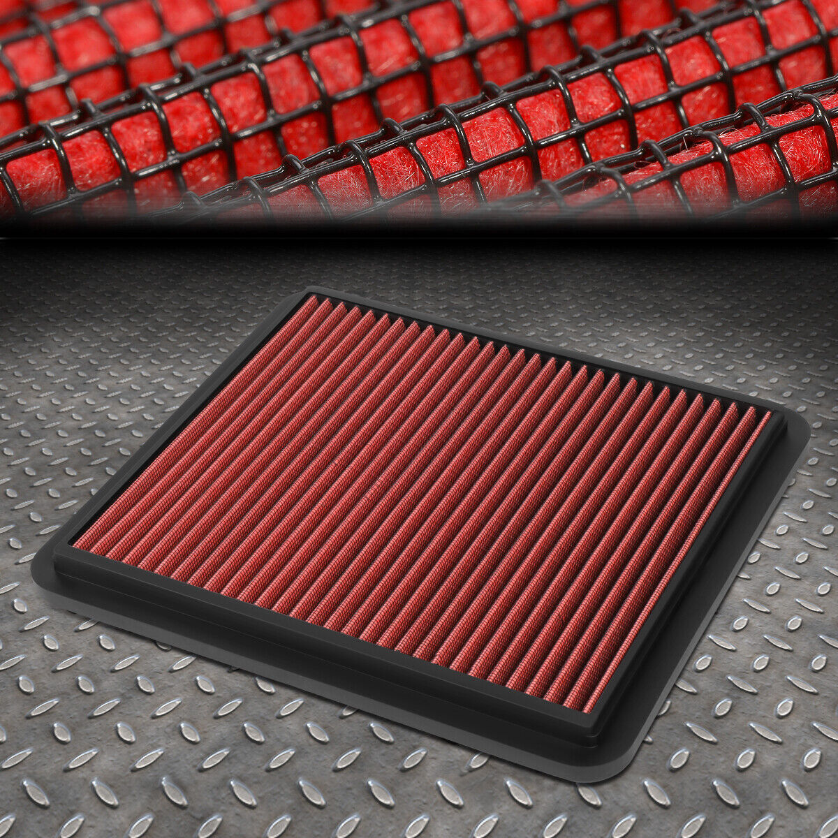 FOR 04-06 SUZUKI VERONA 2.5L WASHABLE REPLACEMENT DROP-IN PANEL AIR FILTER RED