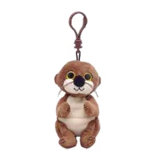 TY Beanie Baby (Beanie Bellies) - MITCH the River Otter (Key Clip - 4 inch) MWMT