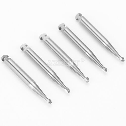5 Kit AZDENT Dental Lab Tungsten Steel Round Burs RA 4 for Low Speed Handpiece - Picture 2 of 12