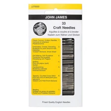 Sewing + Craft Needles 33 Pack Assortment for Cross Stitch & More John James