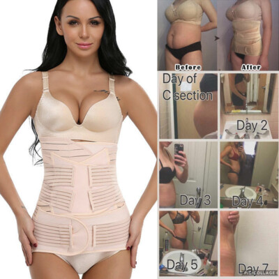 3 En 1 Cinturón de recuperación del vientre posparto Soporte Fajas Body Shaper