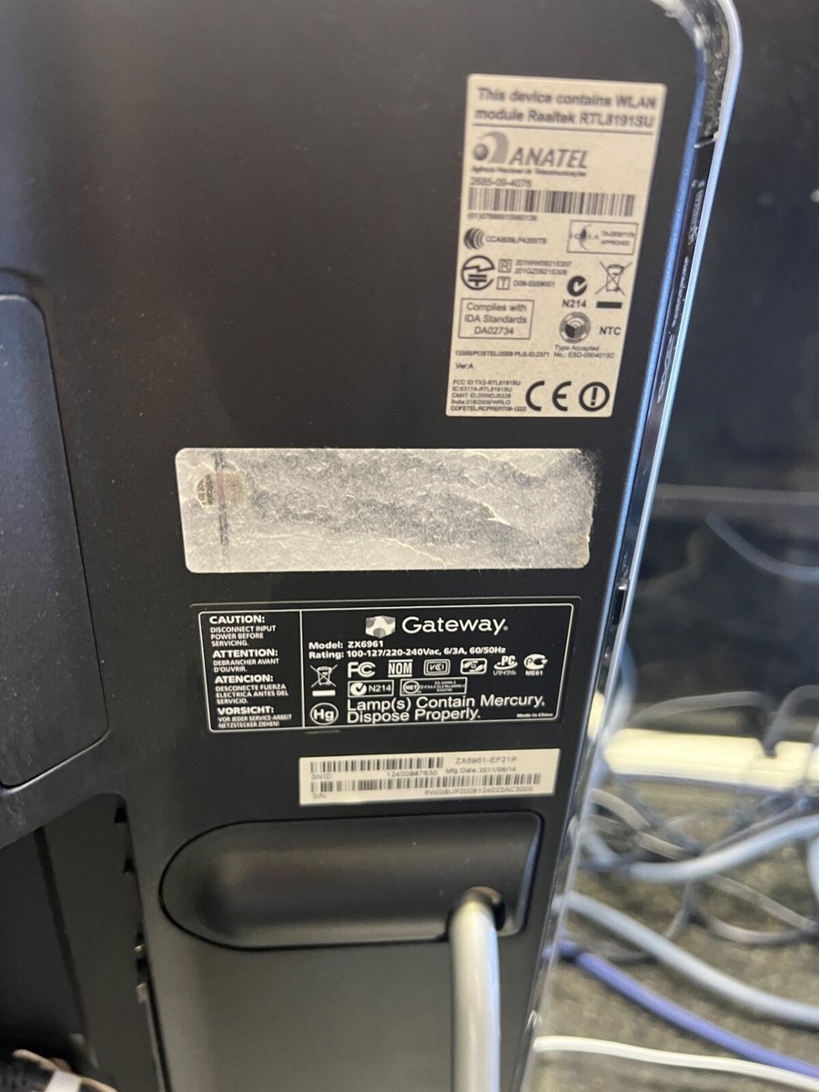 Gateway All-in-one ZX6961-NO OS | eBay