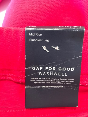 NWT GAP Girls High Stretch Jegging Jeans Sz 8-12-14 Pink #31562 - Picture 4 of 8