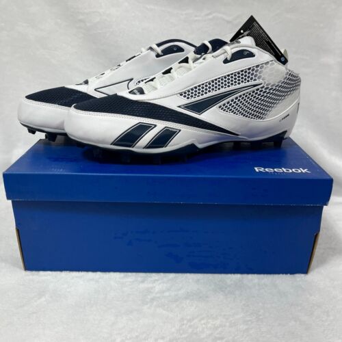 Reebok Sneaker Mens 14 White U-Form 4 Speed NFL Equipment Football Cleats V51440