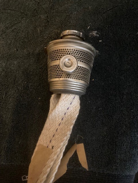 Antique Aladdin Nickle Oil Lamp Burner Model C  Nashville 1955-1963-image