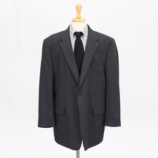 Jos. A. Bank 48L Gray Sport Coat Blazer Jacket Solid 2B Wool