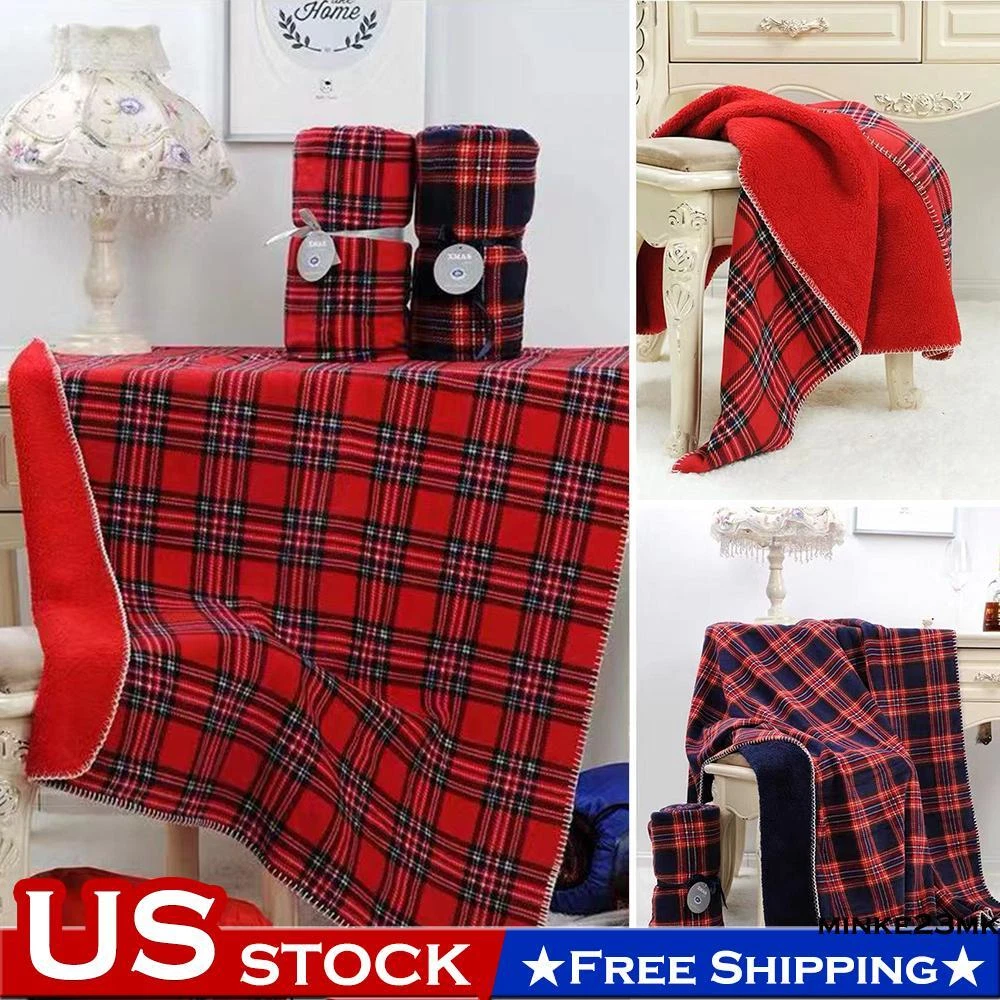 King size tartan blanket hot sale