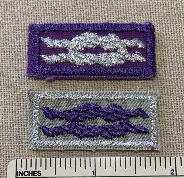 2 VTG RELIGIOUS LEADER & AWARD Boy Scout Square Knot Badge PATCHES