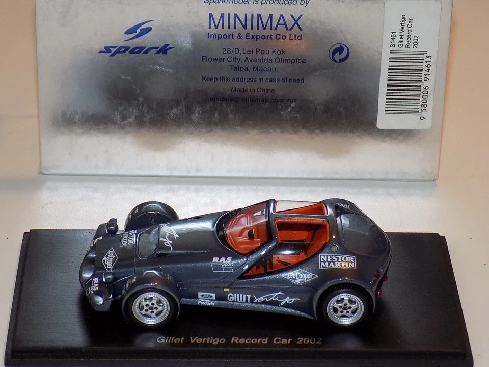 1/43 Spark Gillet Vertigo Record Car 2002 S1461 Foto 3 de 3