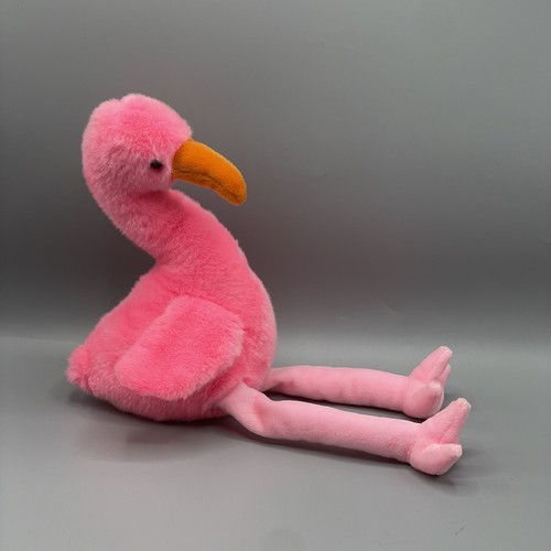 Ty Beanie Buddies PINKY Flamingo 17" Plush Stuffed Animal Vintage 1998 - Picture 4 of 8