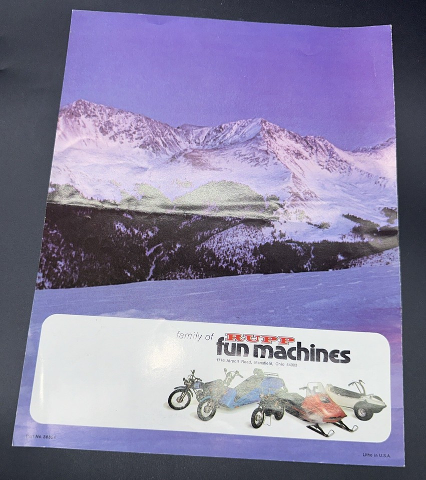 Vtg 1976 Rupp Snowmobiles Sport Magnum Rally Nitro Sales Brochure eBay