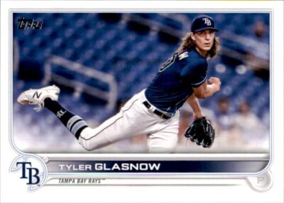2022 Topps Advanced Stats #302 Tyler Glasnow /300 Tampa Rays Numbered Parallel