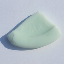 Sea Glass Found  Lake / River Beach 1 Large Piece White Milkglass Jar Lid