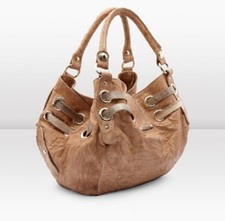 AUTH JIMMY CHOO RILEY HANDBAG ELAPHE SNAKE TRIM LEATH BAG RET$1895 BARGAIN WOW