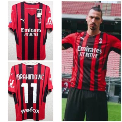Ibrahimovic #11 M AC MILAN 2021 2022 HOME Maglia CALCIO