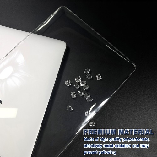 Fr MacBook Pro 13" A2338 A2289 A2251 M1/M2 Glossy Crystal Clear Hard Case Cover - Picture 3 of 12