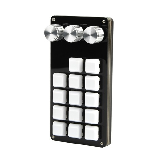 14 Keys Mini Keyboard 3 Knob Customize Gaming Video Editing Programming Keypad - Picture 6 of 8