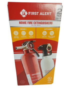 First Alert 2 Pack Home & Kitchen Fire Extinguishers